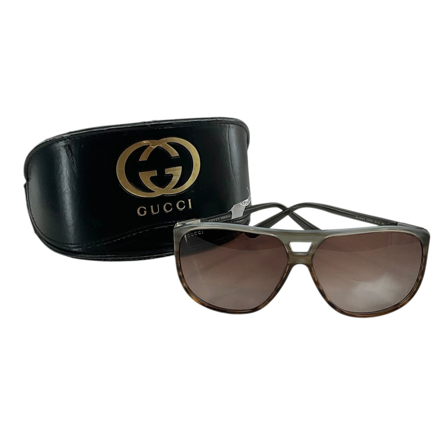 Gucci GG1640 Retro Teardrop Aviator Sunglasses