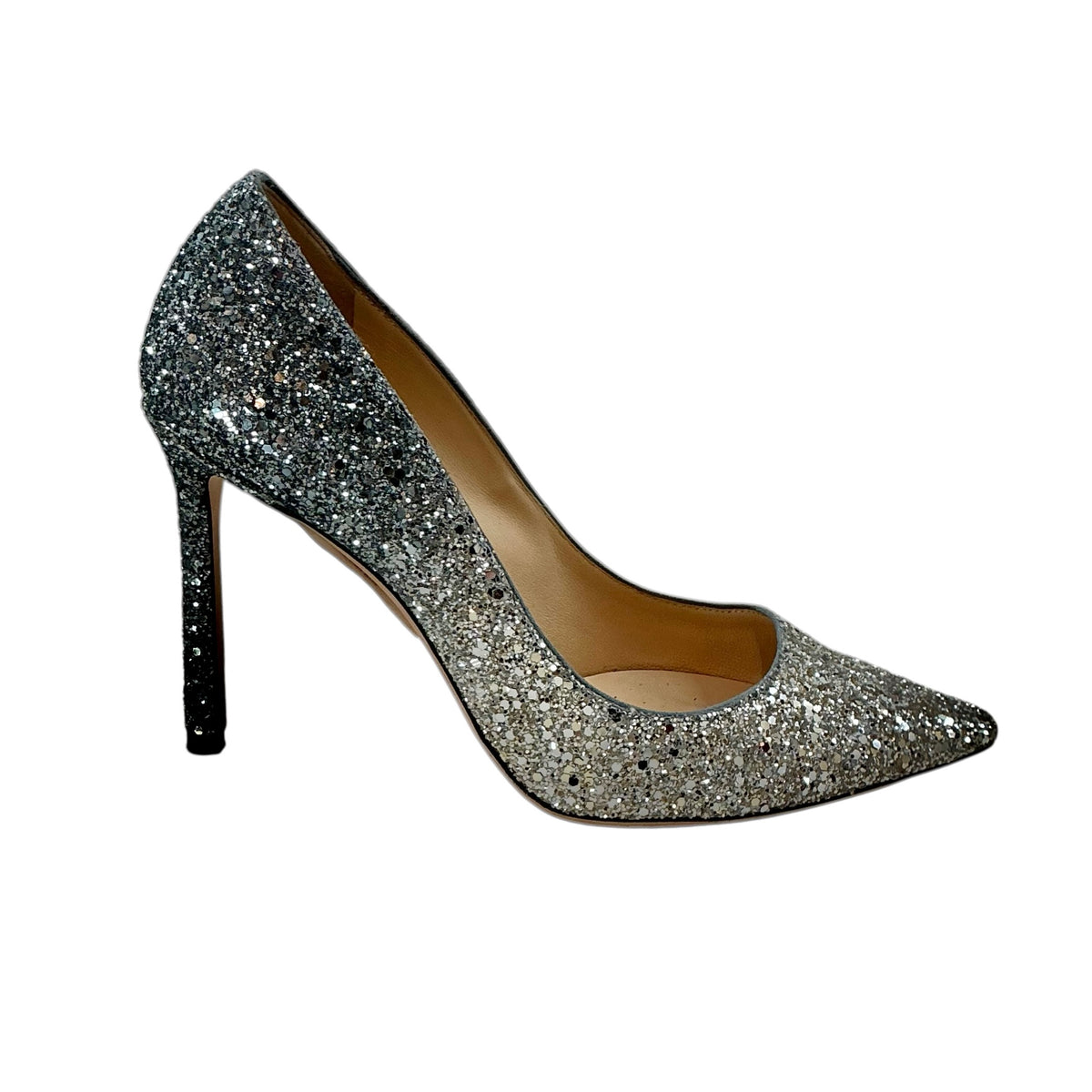 Jimmy Choo Romy Ombre Glitter Pointed-Toe Pumps