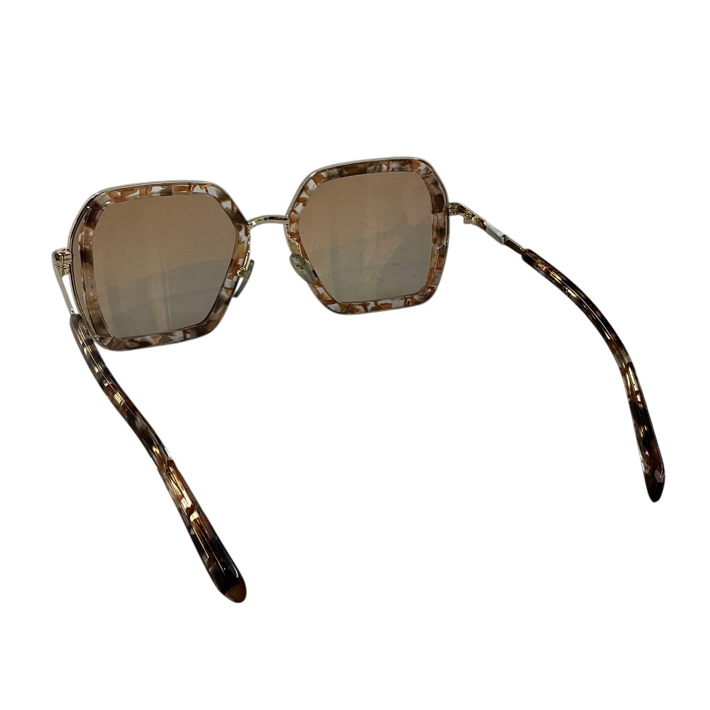 Salvatore Ferragamo SF901S Oversized Hexagonal Sunglasses - Brown Quartz