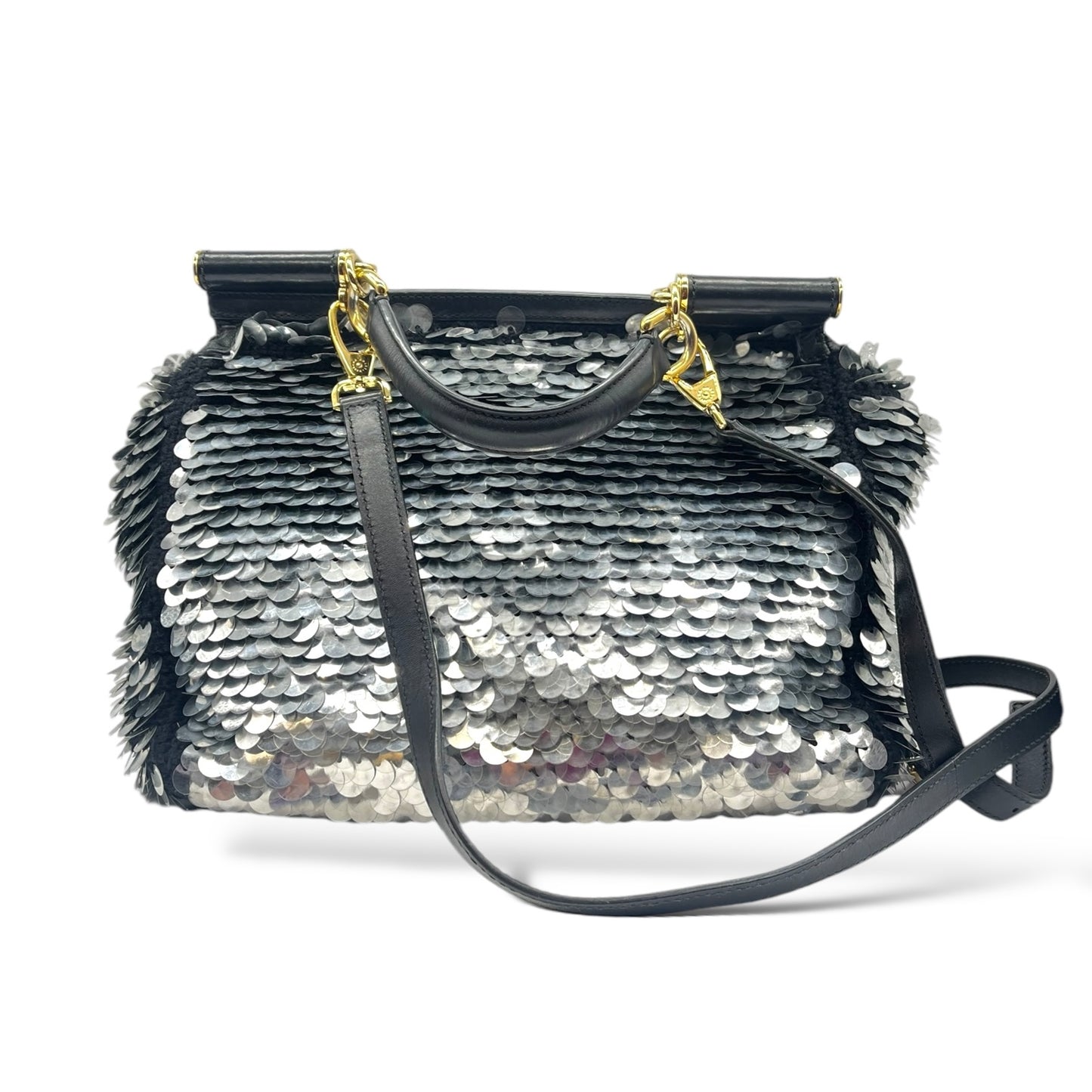 Dolce & Gabbana Miss Sicily Large Sequins Bag