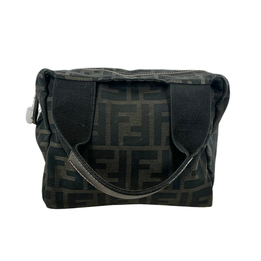 Fendi Black Zucca Canvas Cosmetic Mini Tote Bag