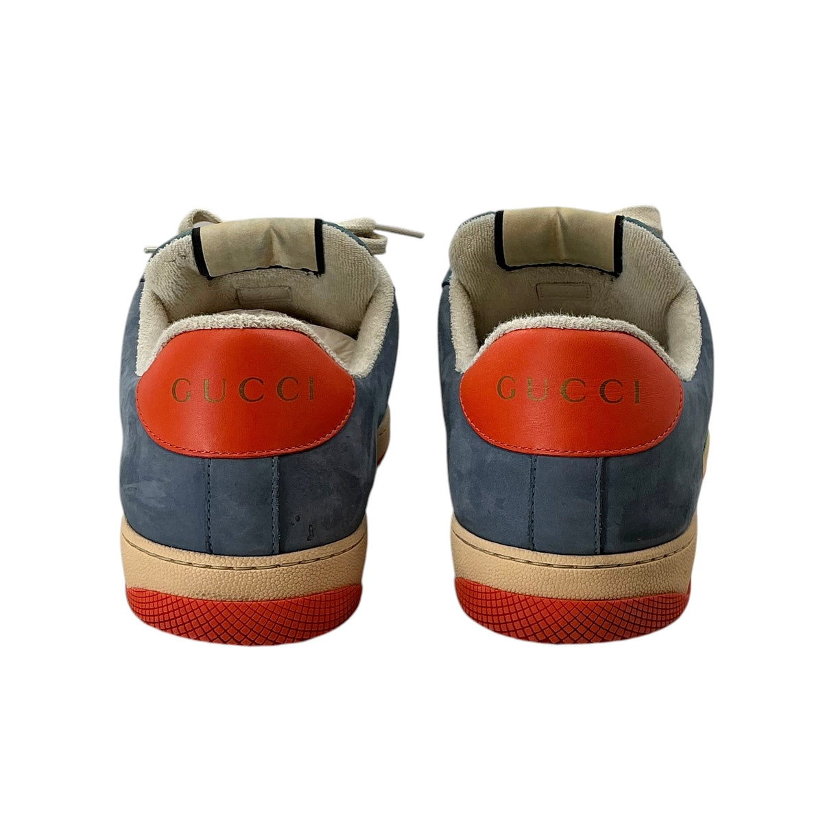 Gucci Screener Blue/Orange Vintage Low-Top Sneakers