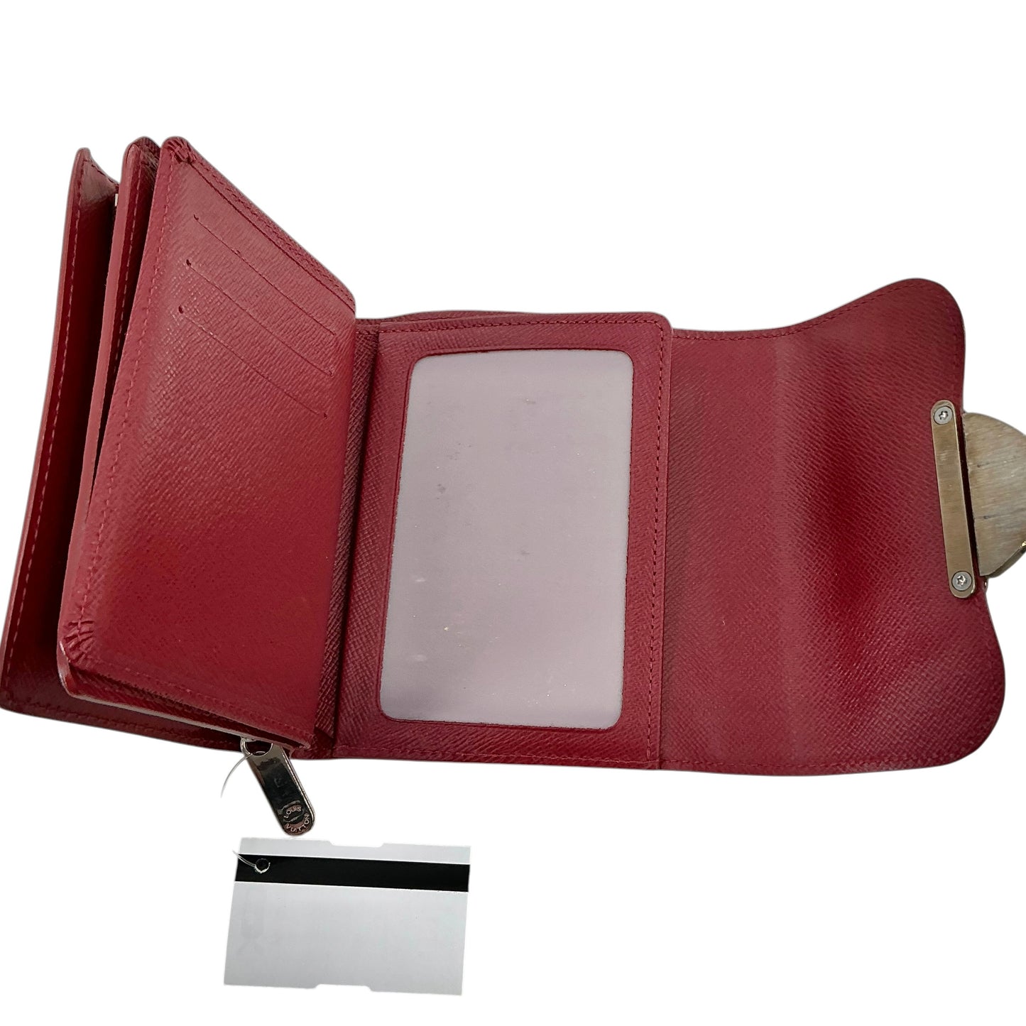Louis Vuitton Rubis Red Epi Leather Joey Wallet
