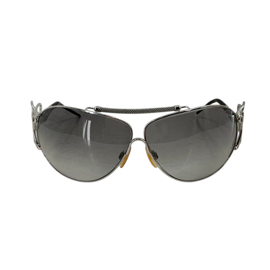 Roberto Cavalli Silver Cameia 300S Shield Sunglasses