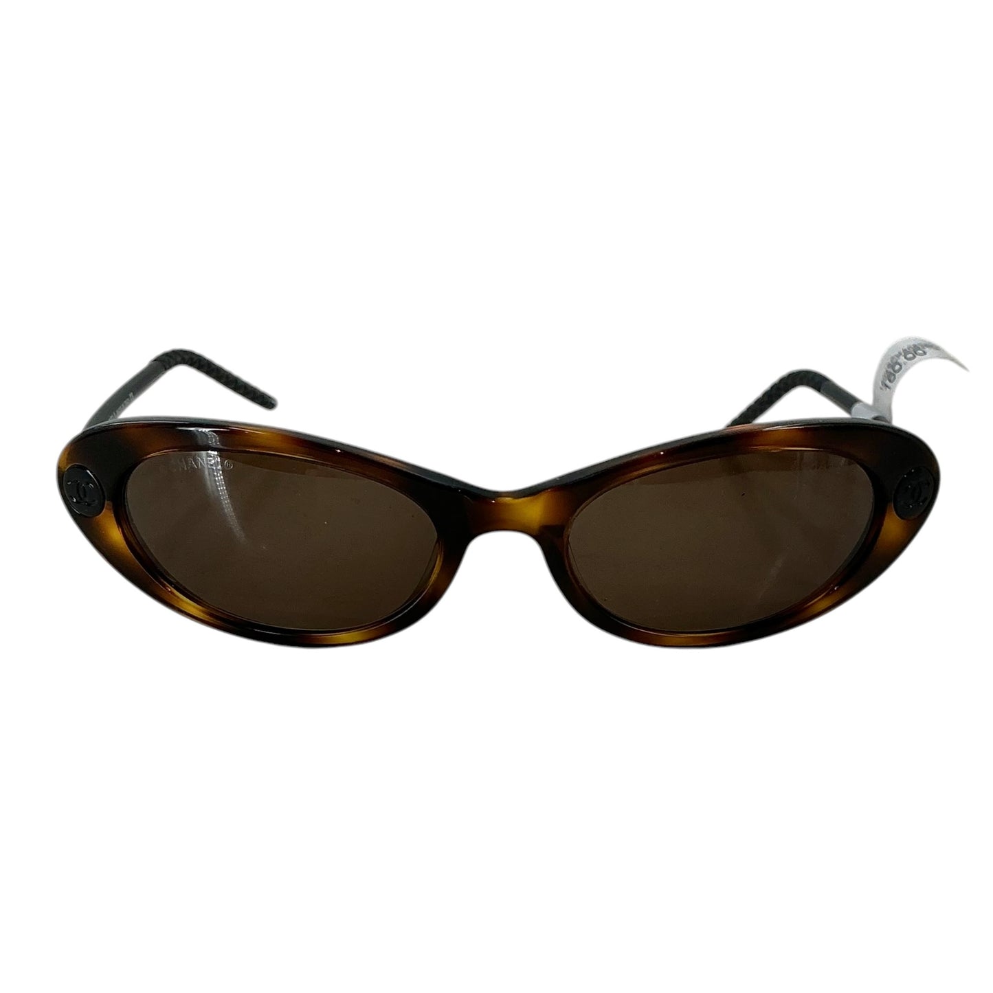 Chanel Tortoiseshell Oval Cat-Eye Sunglasses