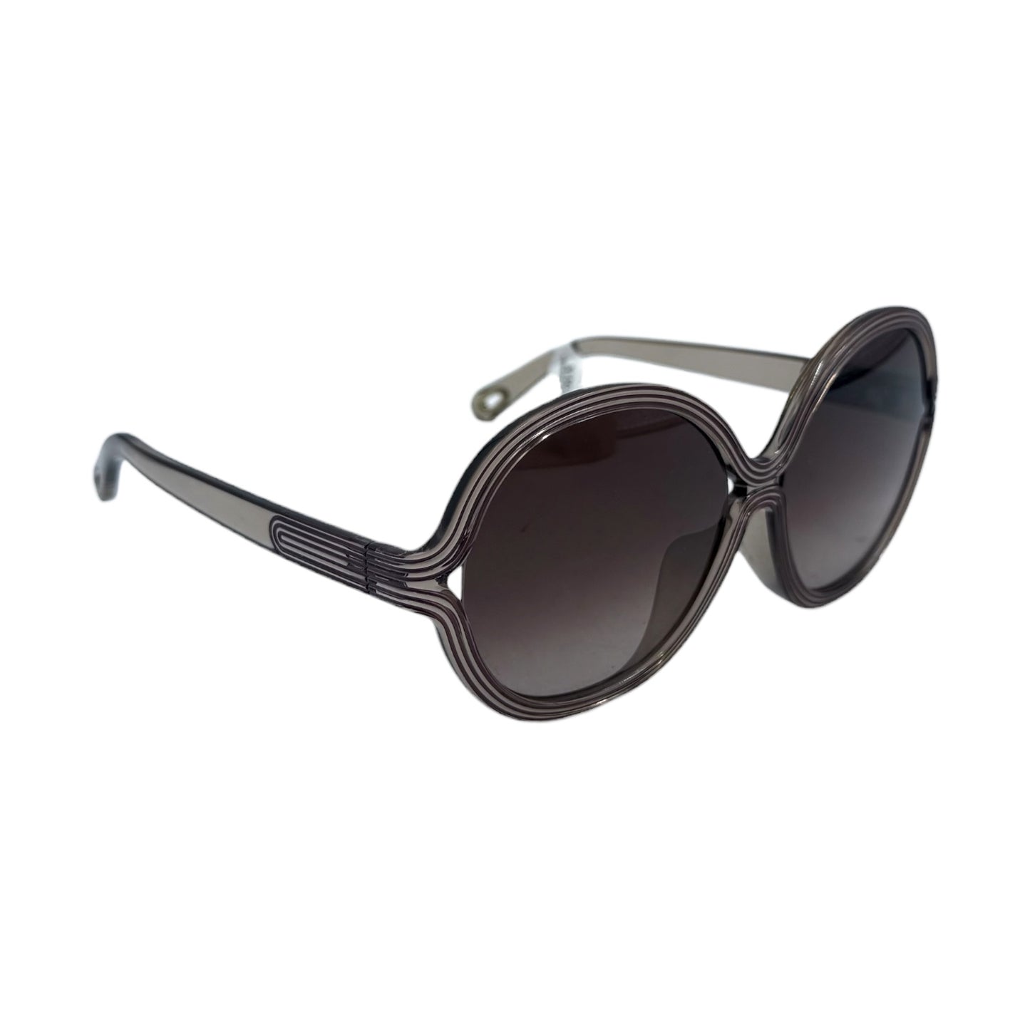Chloé Oversized Wavy Round Sunglasses