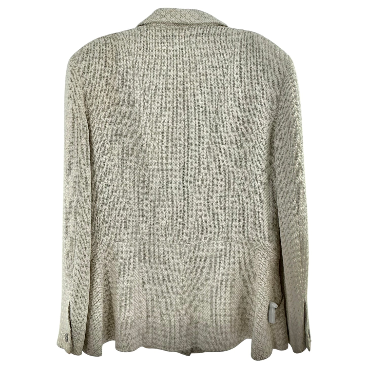 Vintage Chanel Cruise 2000 Beige Tweed Blazer Jacket