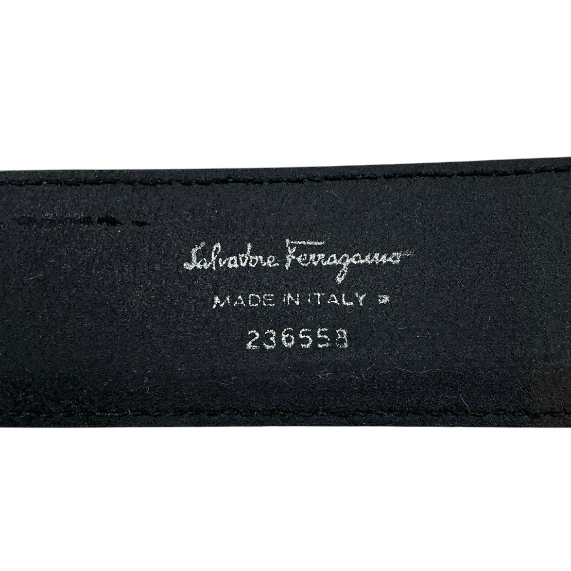 Salvatore Ferragamo Gancini Logo Leather Waist Belt - Size XS