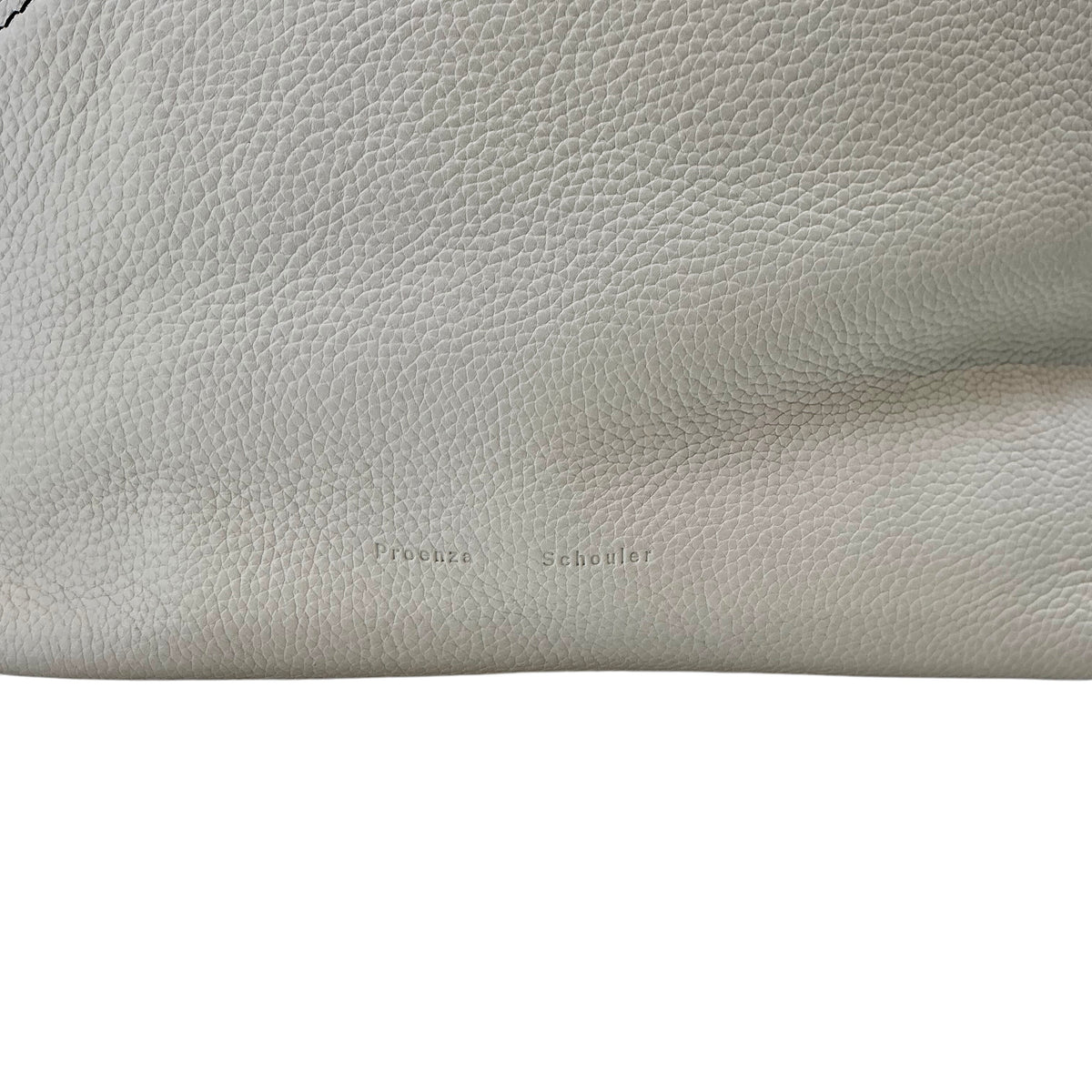 Proenza Schouler White Pebbled Leather Large Cire Hobo Bag