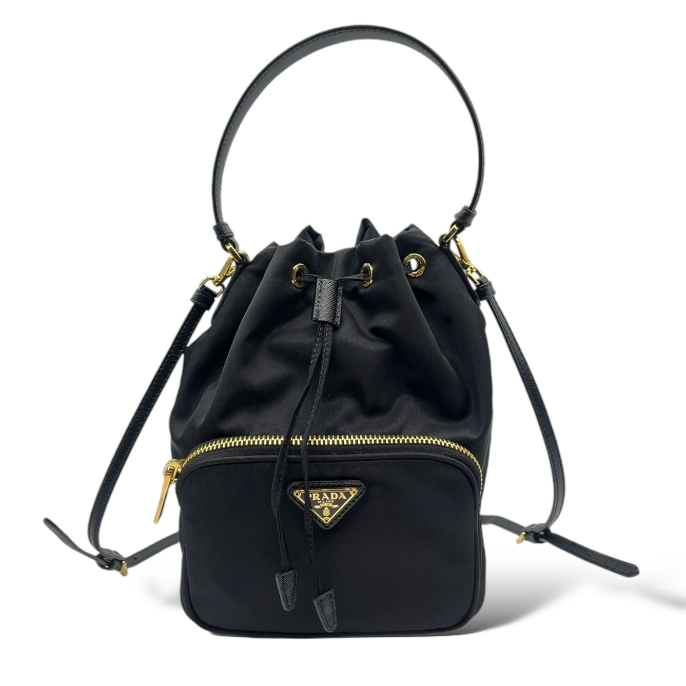 Prada Re-Nylon Duet Drawstring Shoulder Bag