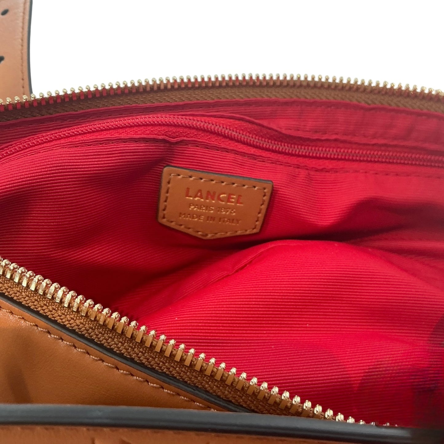 Lancel Origami Leather Belt Bag