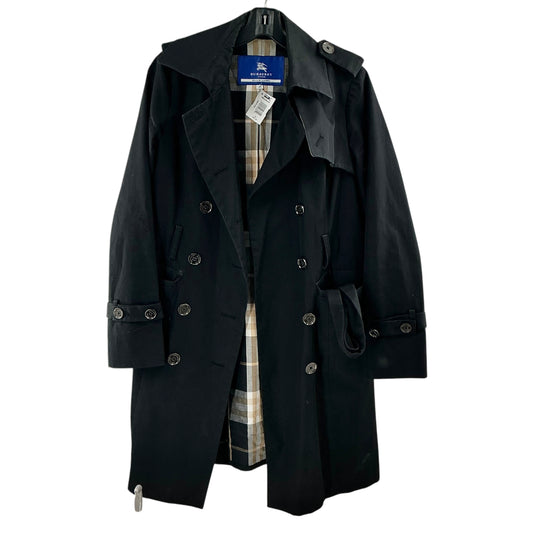 Burberry Blue Label Black Double Breasted Trench Coat