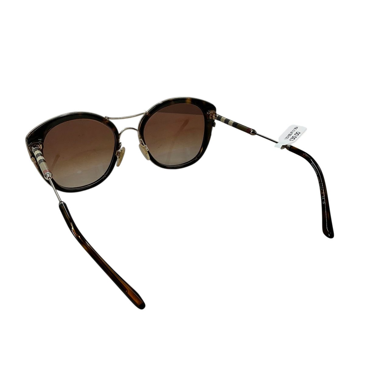 Burberry Women’s Cat-Eye Sunglasses BE 4251-Q Tortoise Gold Signature Plaid