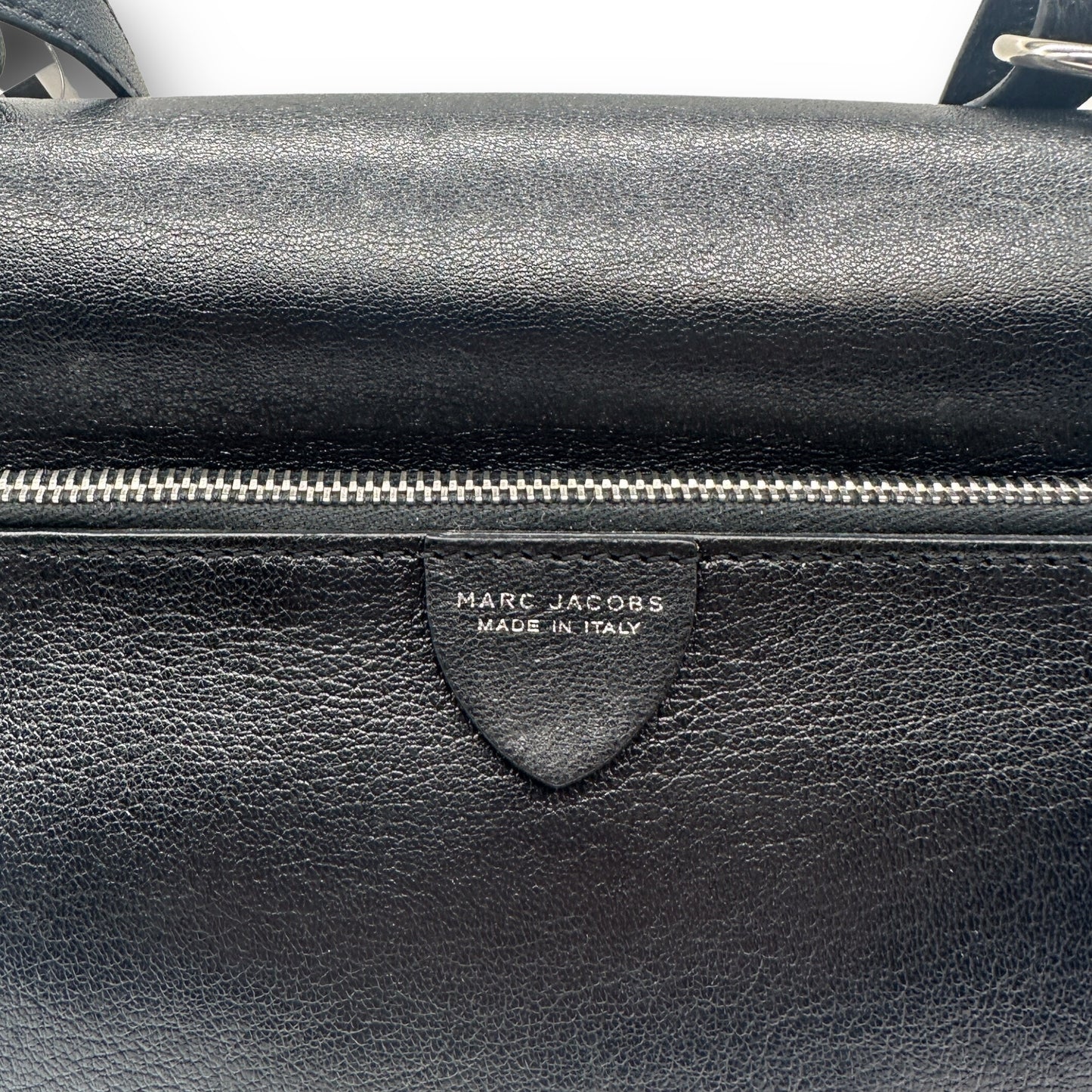 Marc Jacobs Black Leather Flap Bag