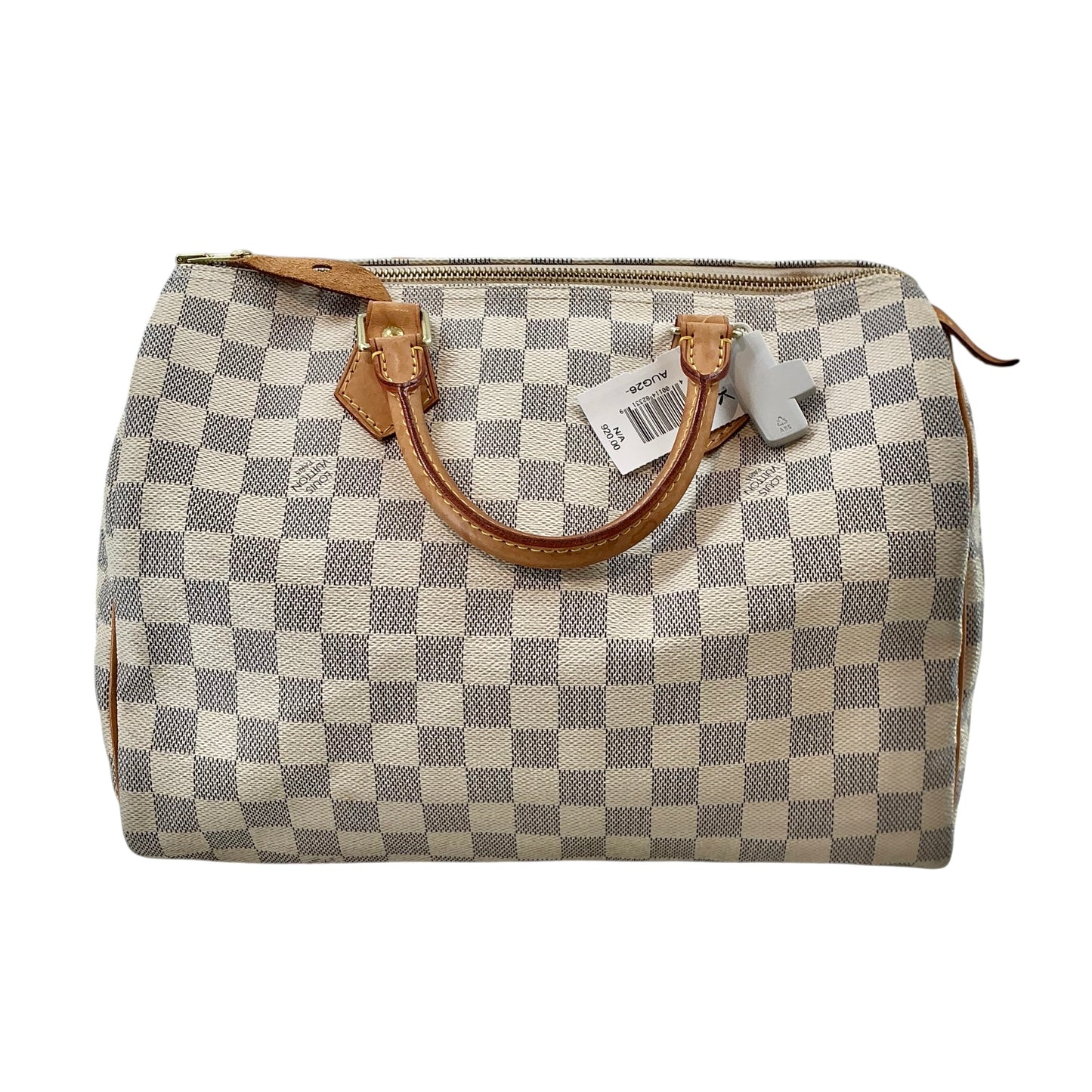 Louis Vuitton Speedy 30 Damier Azur Canvas Top Handle Bag