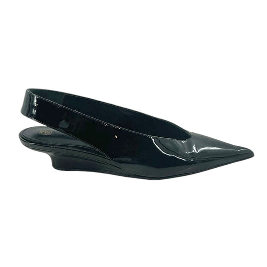 TOTEME Patent Leather Wedge Slingback Pumps