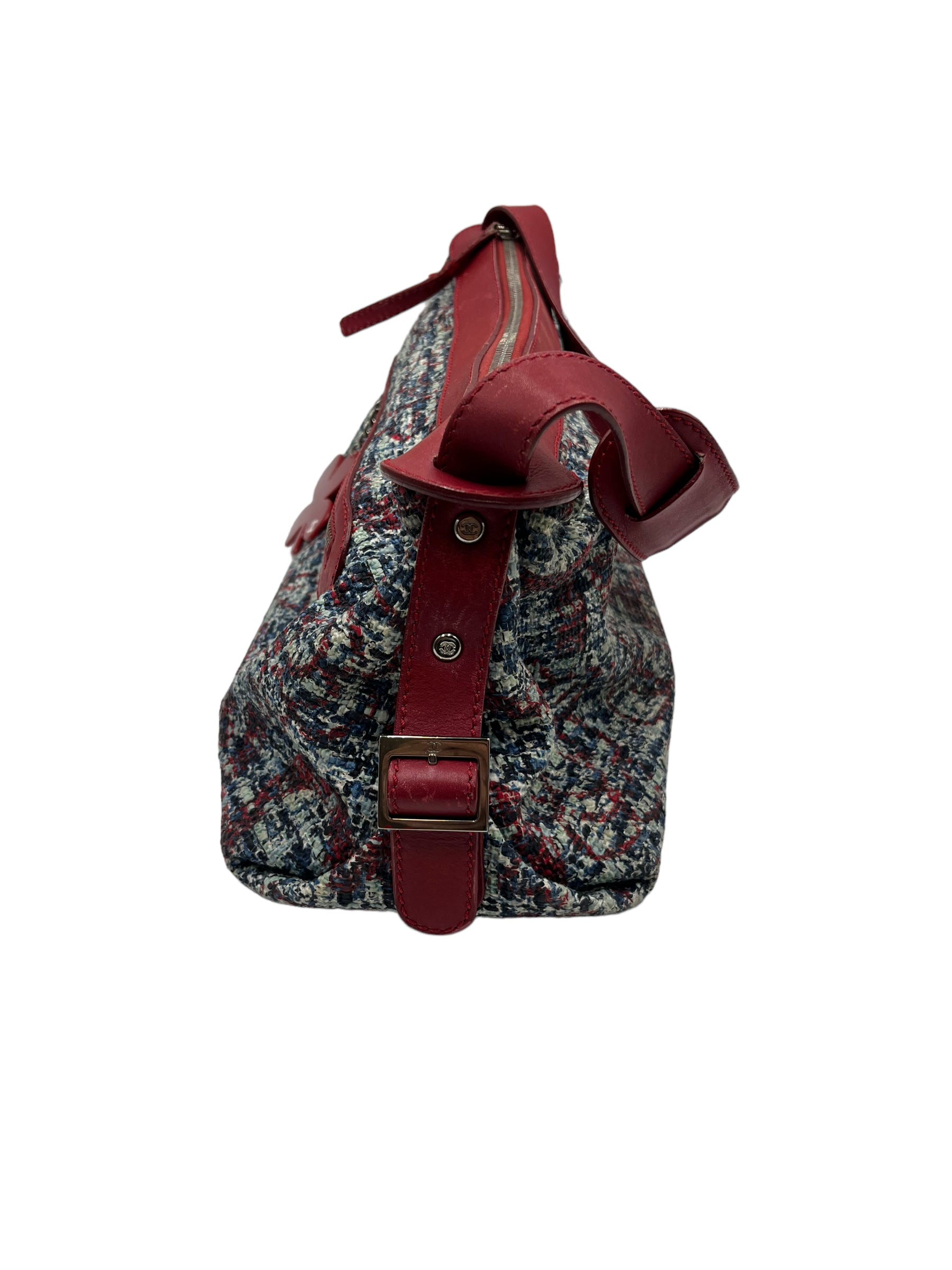 Chanel Tweed Flower Charm Bag