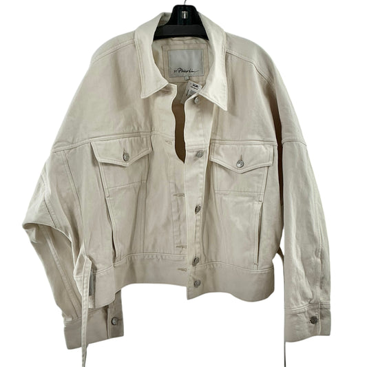 3.1 Phillip Lim Ecru Denim Tie-Waist Boxy Jacket