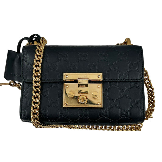 Gucci Padlock Small GG Signature Leather Shoulder Bag