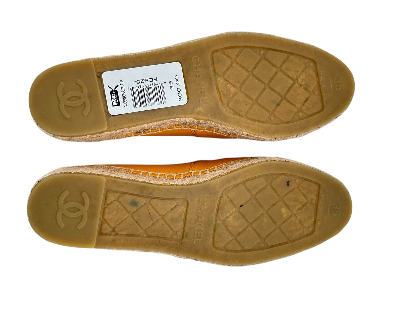 Chanel Leather Espadrilles Sz 35