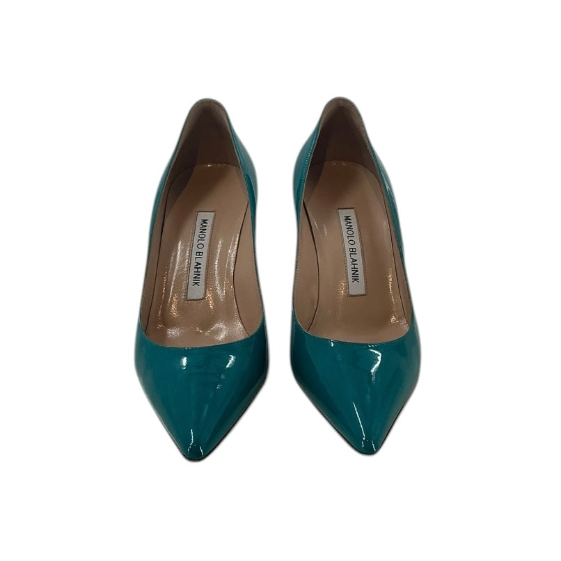 Manolo Blahnik BB Pointed-Toe Patent Leather Pumps