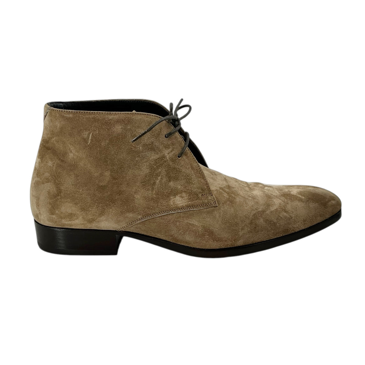 Saint Laurent Jonas Brown Suede Chukka Boots