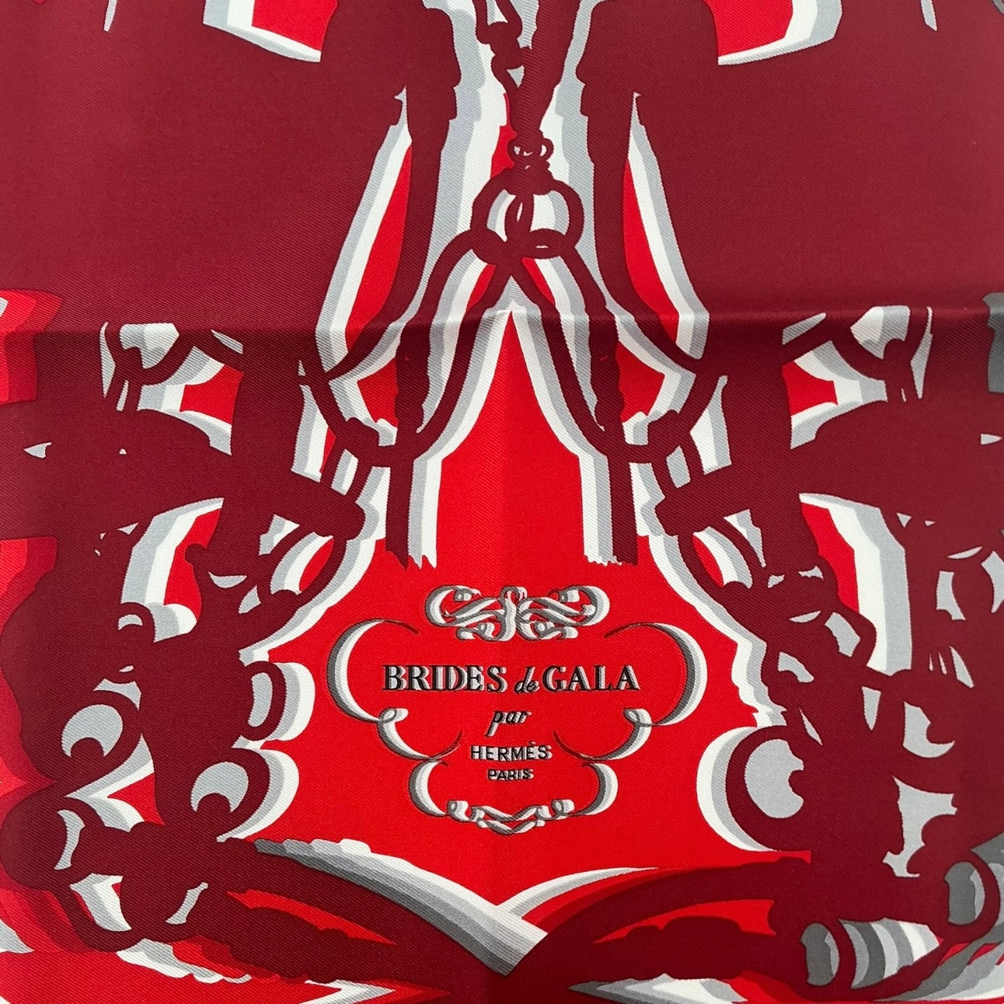 Hermès Brides de Gala Shadow 42.5cm Silk Scarf