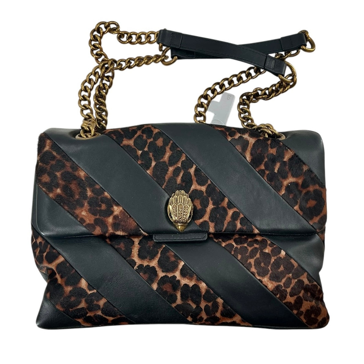 Kurt Geiger London Large Soho Leather & Calf Hair Shoulder Bag