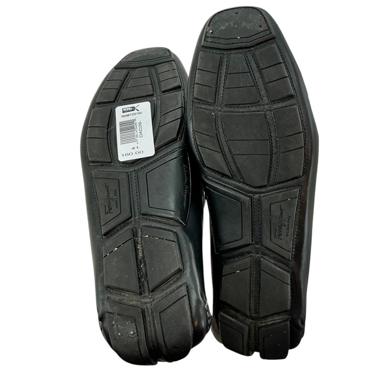 Salvatore Ferragamo 'Parigi' Men's Driver Black Leather Loafers
