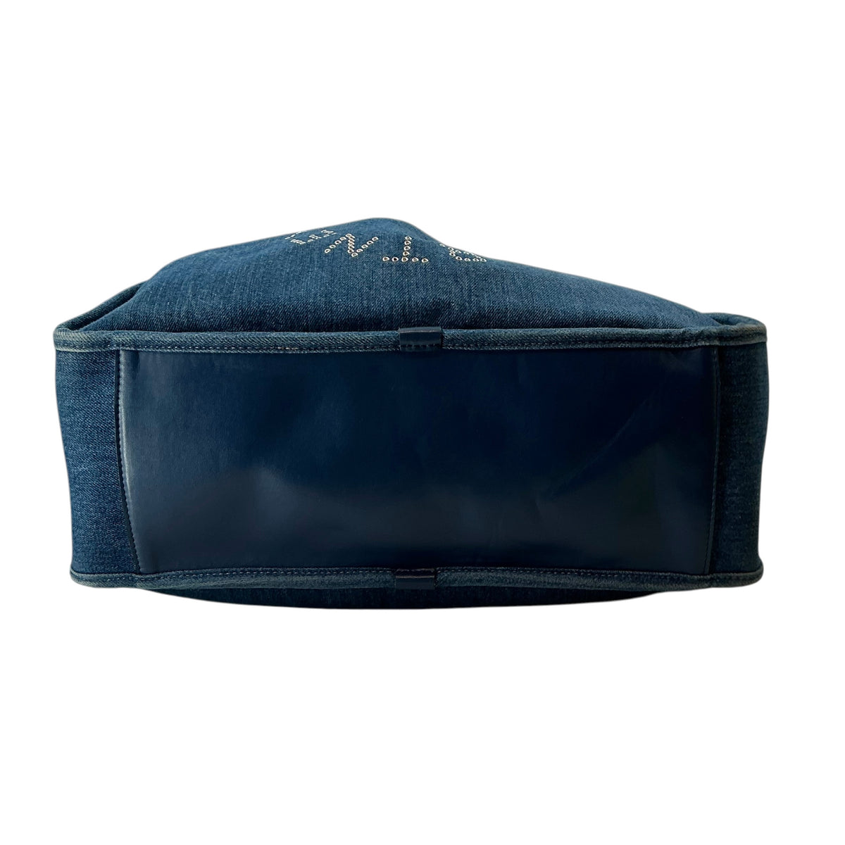 Stella McCartney Blue Denim Stella Logo Medium Tote Bag with Pouch
