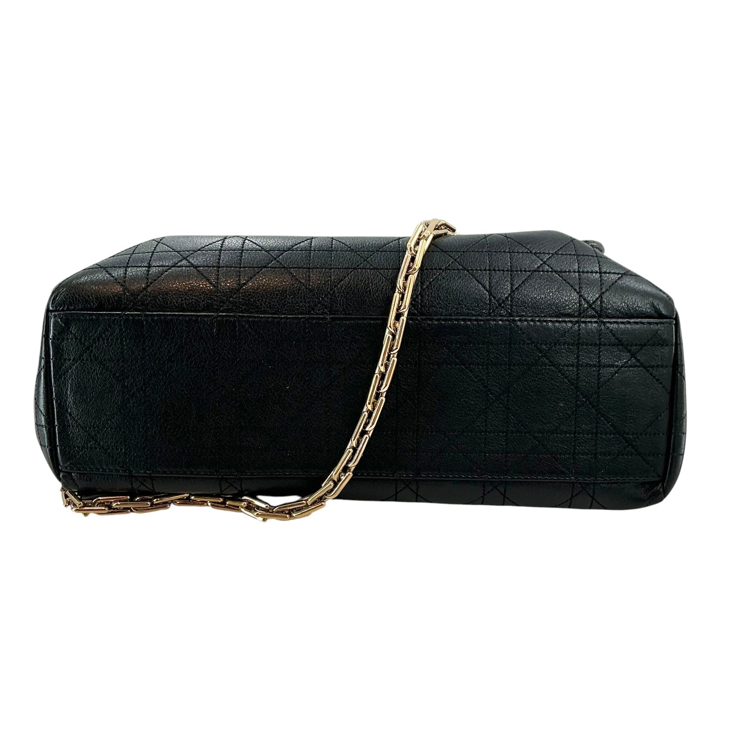 Christian Dior Black Cannage Leather Medium Diorling Shoulder Bag
