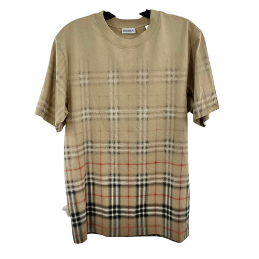 Burberry "Ryan" Degradé Plaid Nova Check Tee Sand Beige