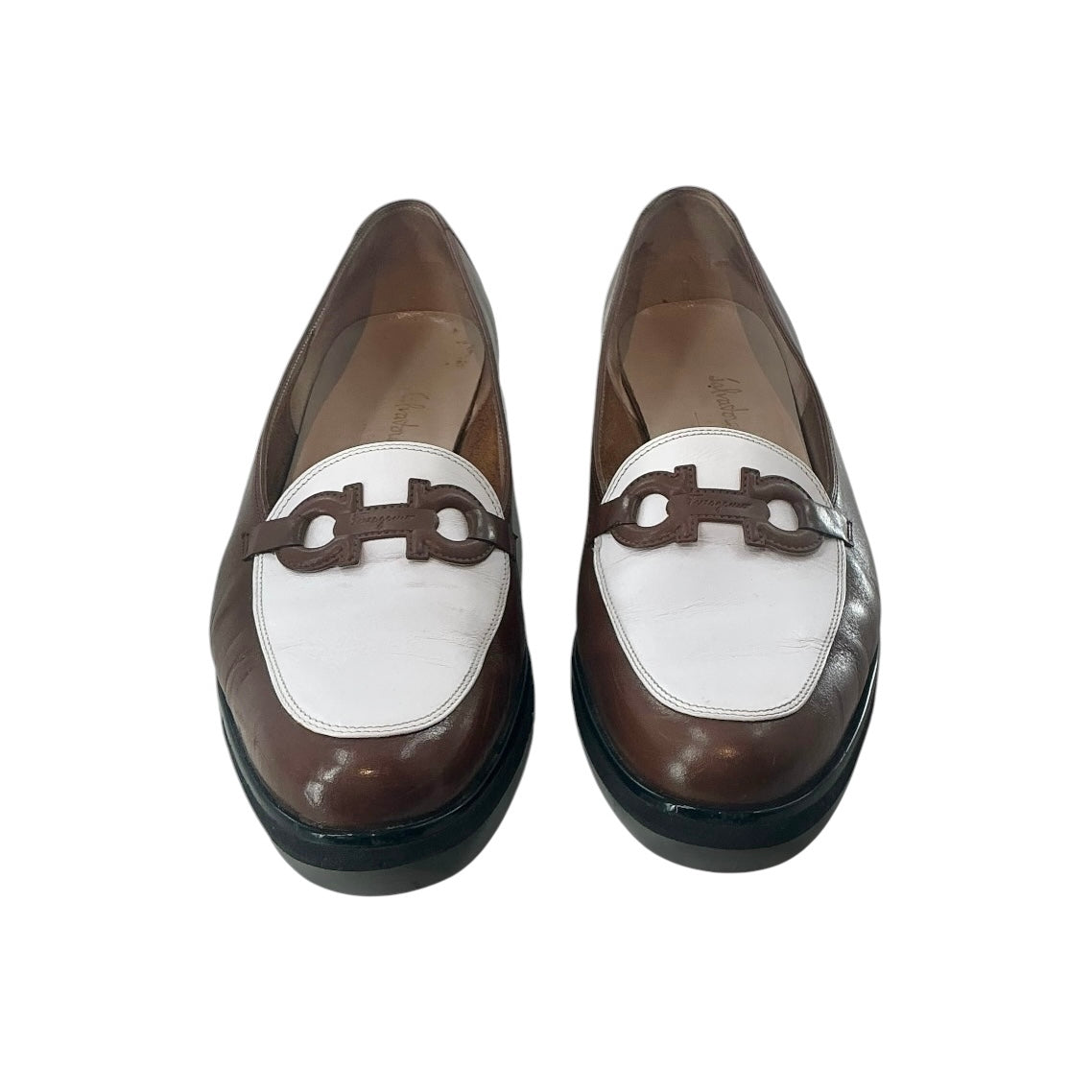 Salvatore Ferragamo Two-Tone Gancini Loafers