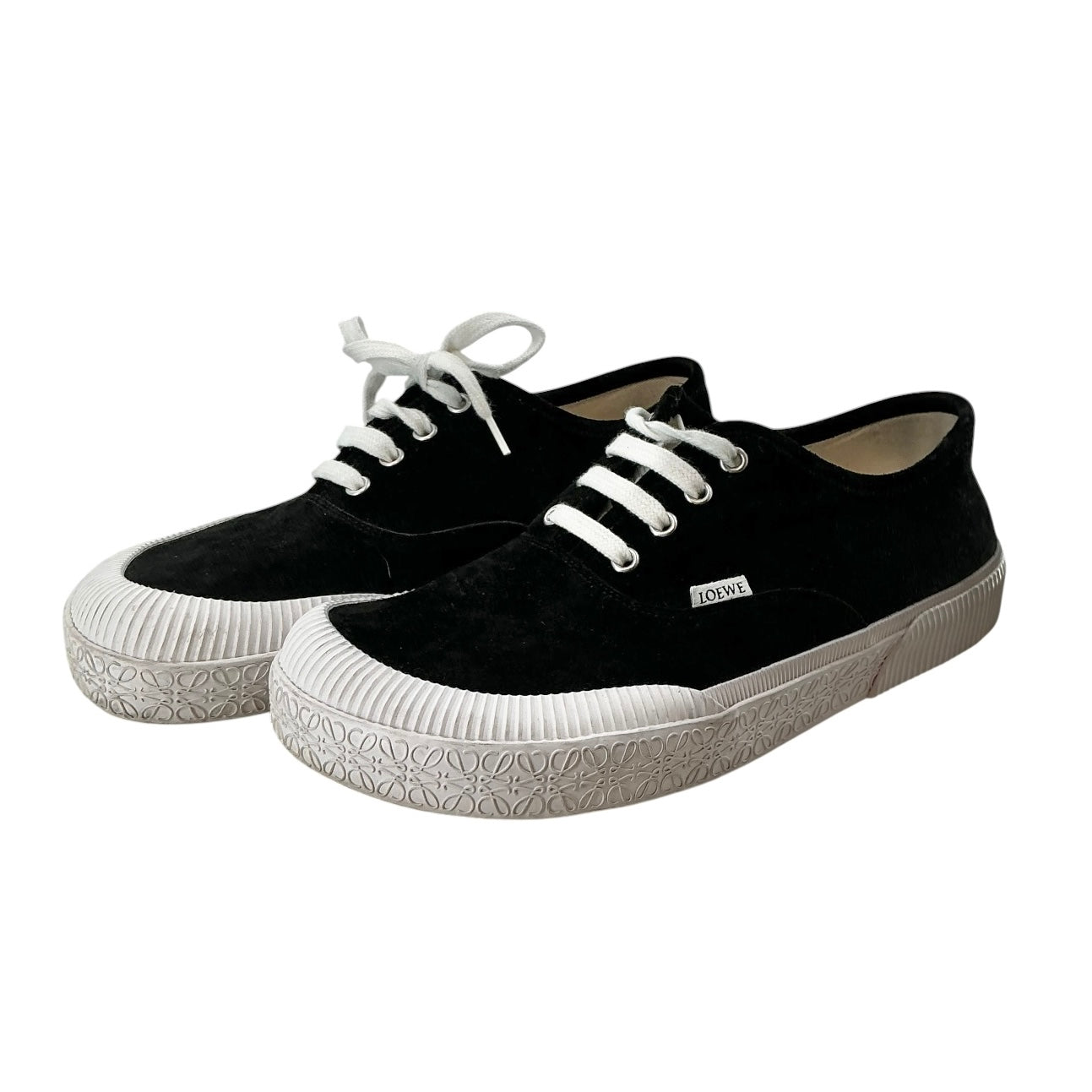 Loewe Terra Vulca Suede Lace-Up Sneakers