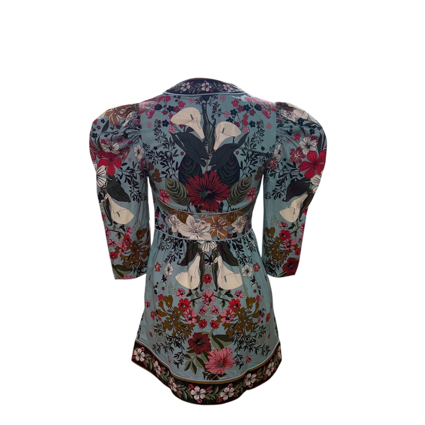 Farm Rio Blue Floral Mini Dress