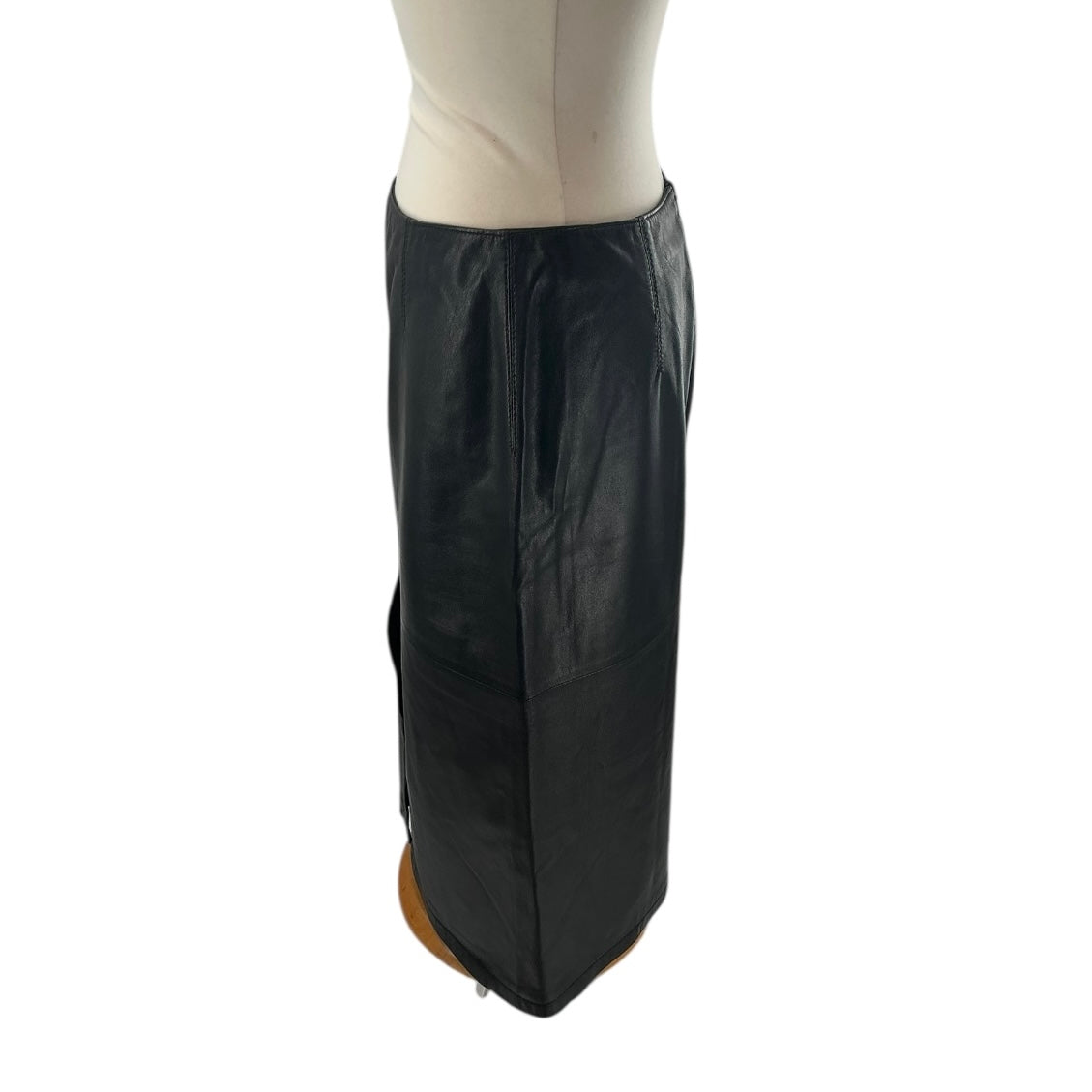 Armani Collezioni Brown Leather Skirt
