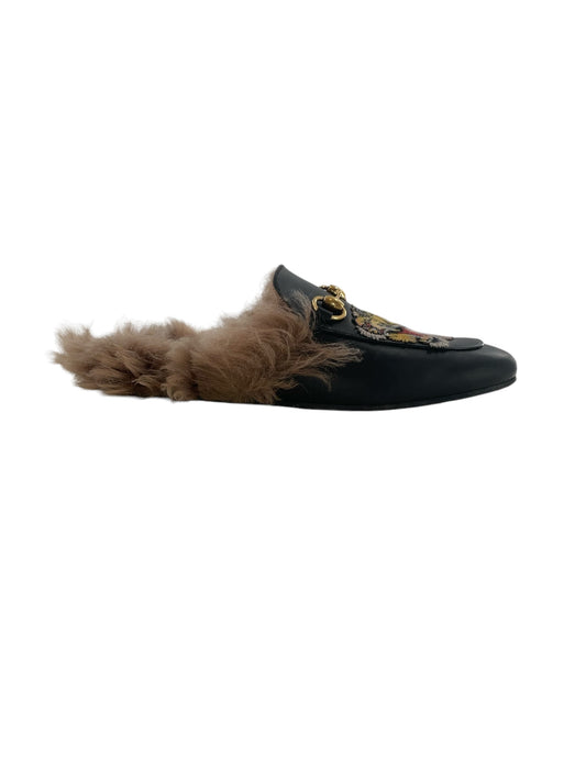 Gucci Princetown Tiger Shearling Loafers