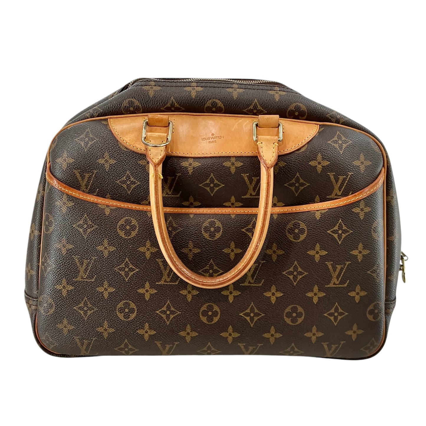 Louis Vuitton Monogram Deauville Bowling Vanity Handbag