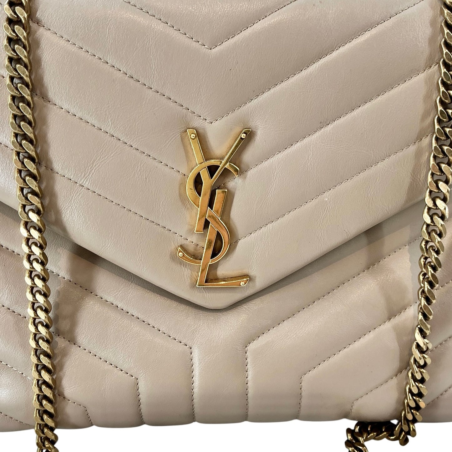 Saint Laurent Medium Loulou Monogram Matelassé Chain Bag
