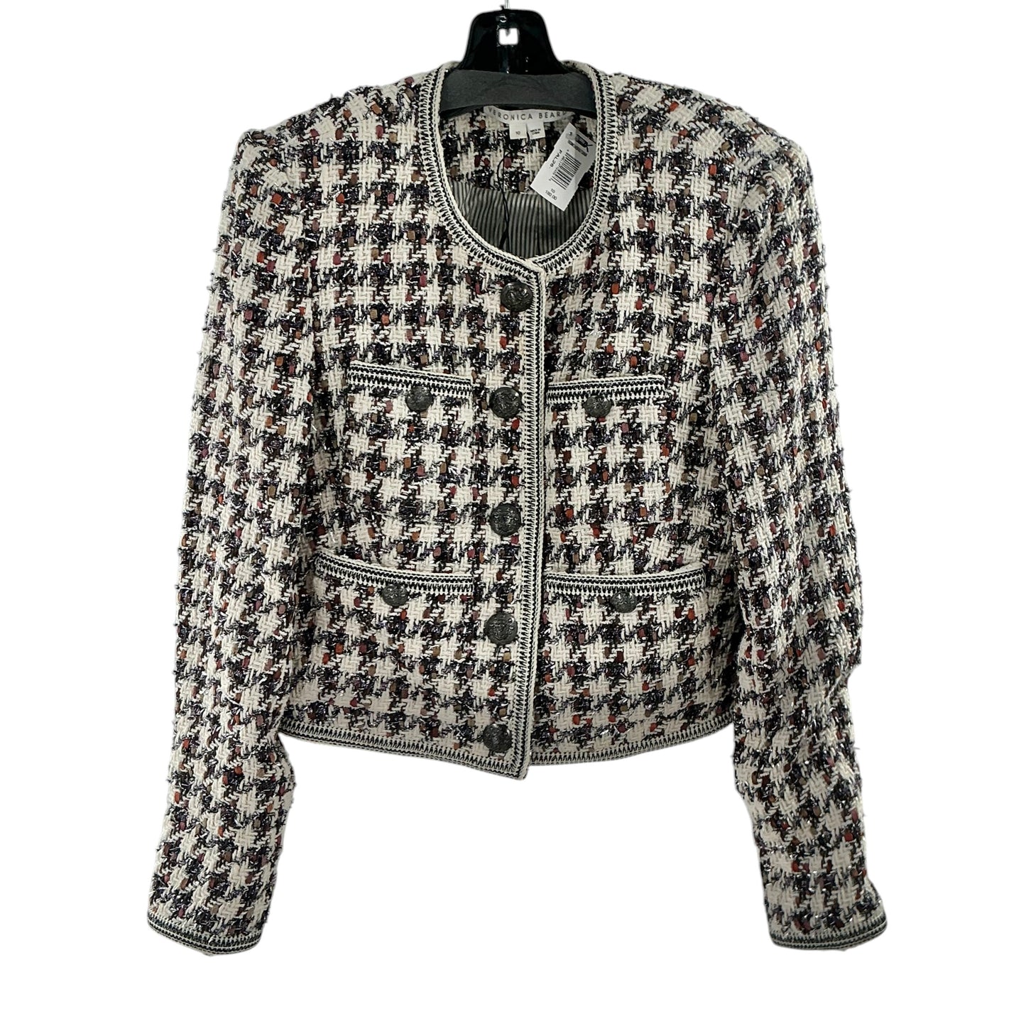 Veronica Beard Cirtane Houndstooth Tweed Jacket