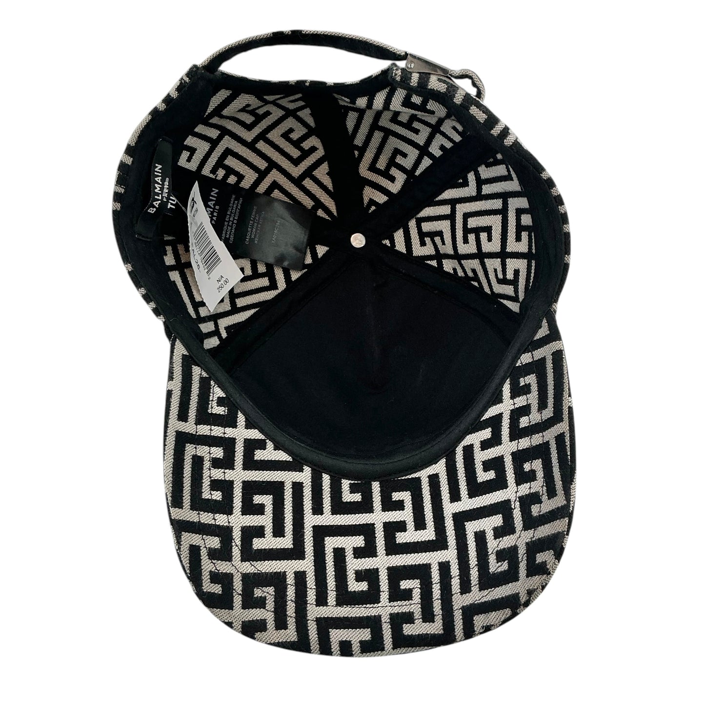 Balmain Jacquard Monogram Baseball Hat