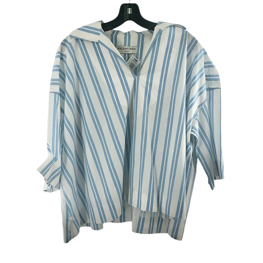 Balenciaga Oversized Striped Cotton Shirt