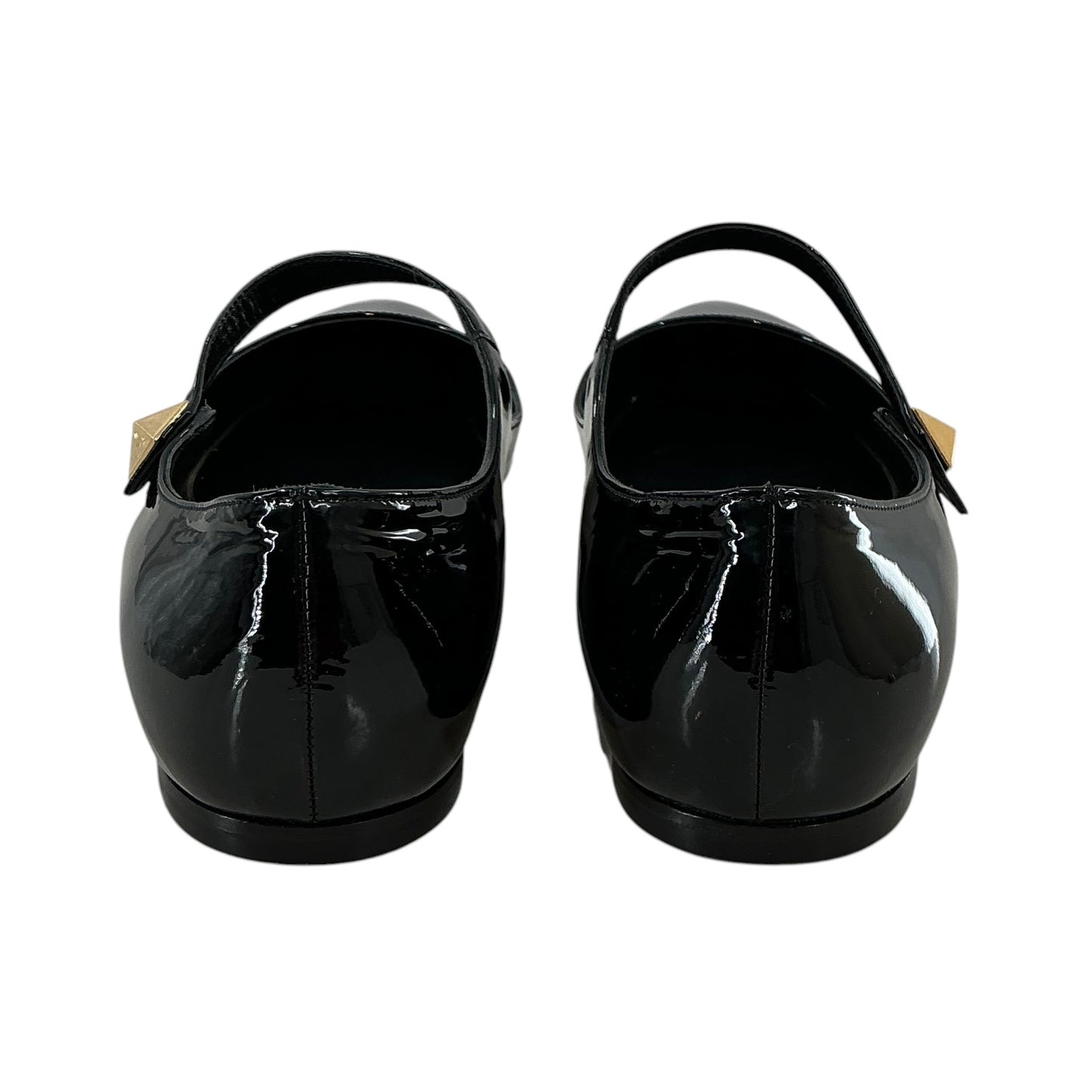 Valentino Garavani One Stud Patent Leather Pointed Toe Mary Jane Flats