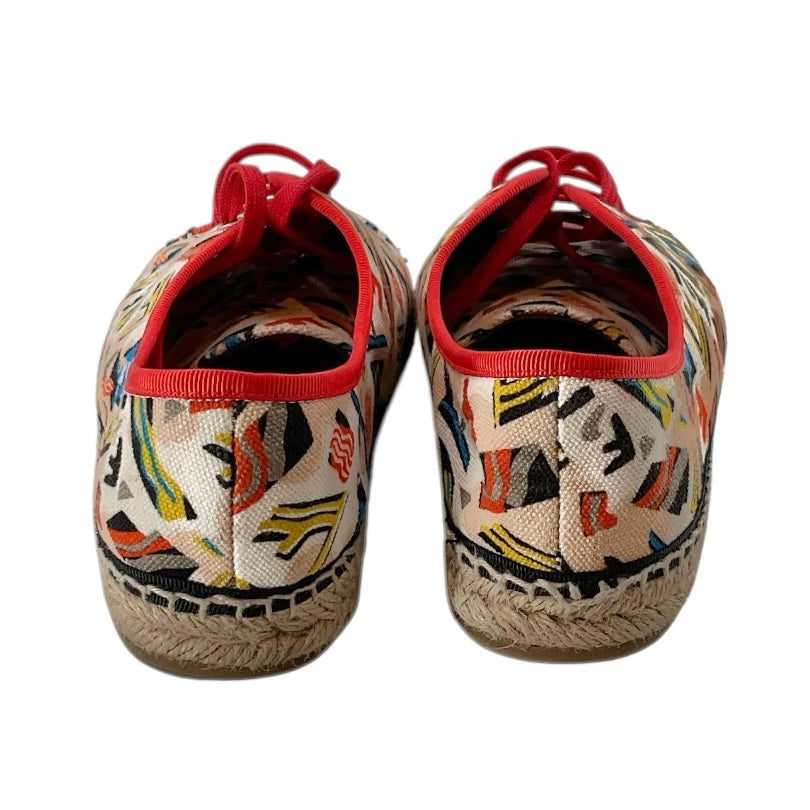 Fendi Junia Multicolor Canvas Patent Leather Espadrille Sneakers