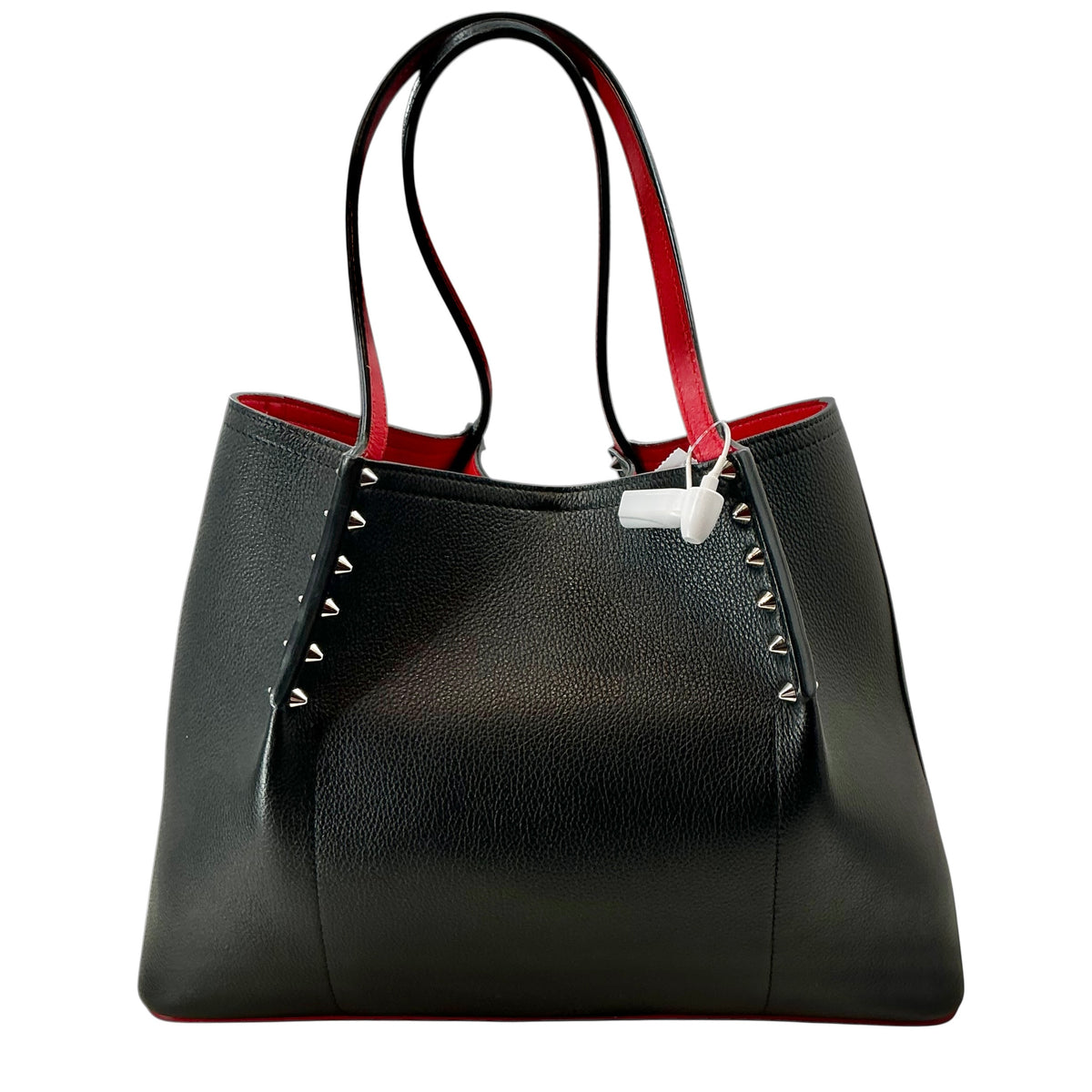 Christian Louboutin Cabarock Small Grained Leather Tote Bag – Black