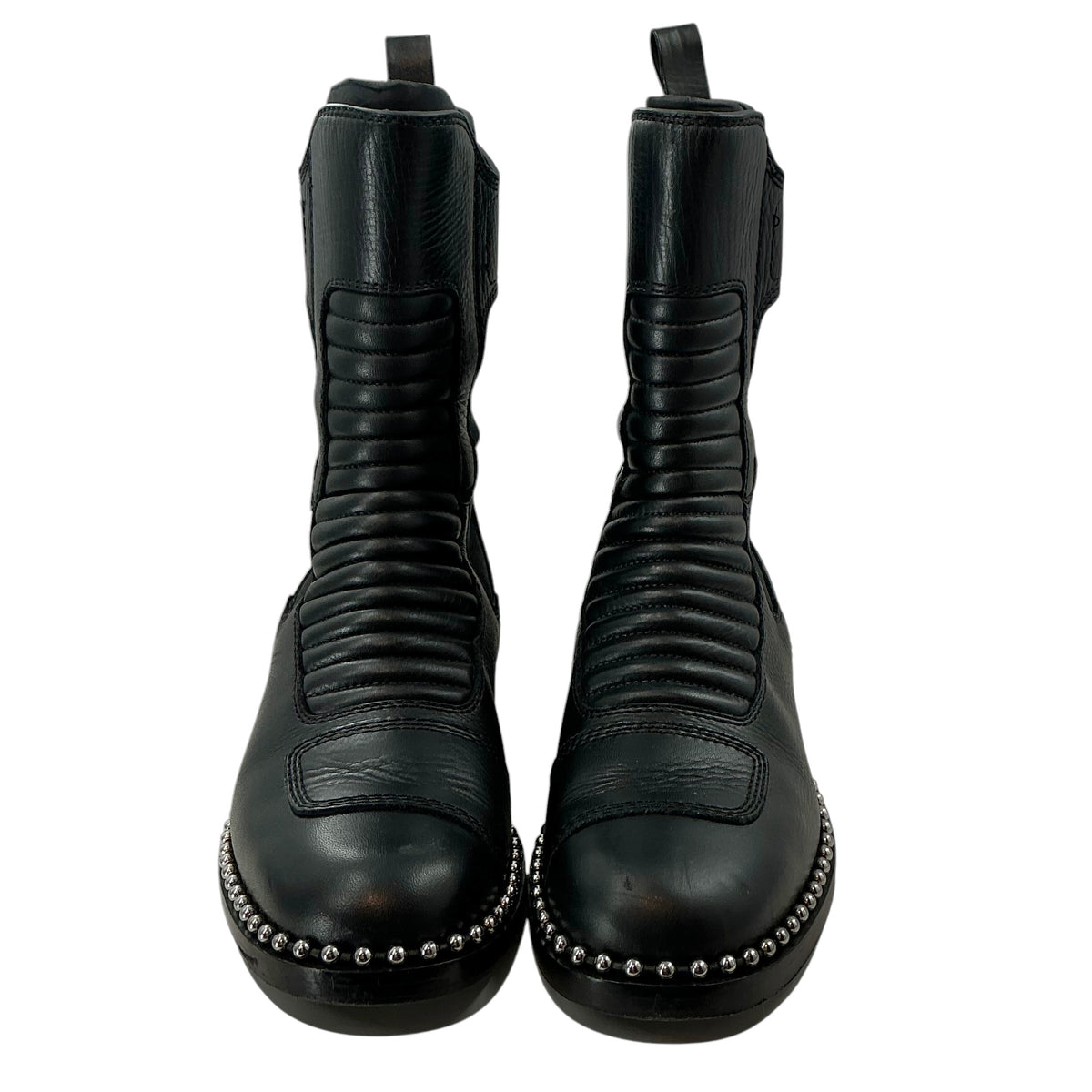 Alexander Wang Black Mica Ball Stud Biker Boots