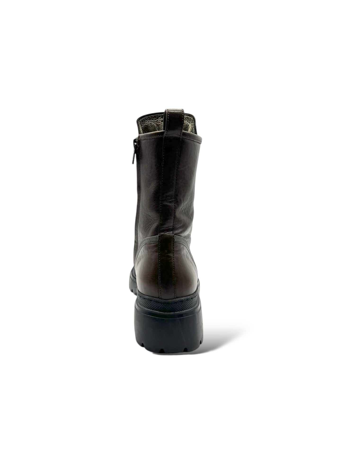 Brunello Cucinelli Monili-Embellished Leather Boots