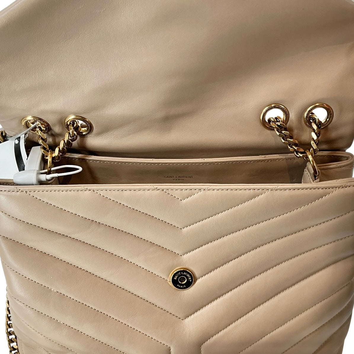 Saint Laurent Medium Loulou Monogram Matelassé Chain Bag