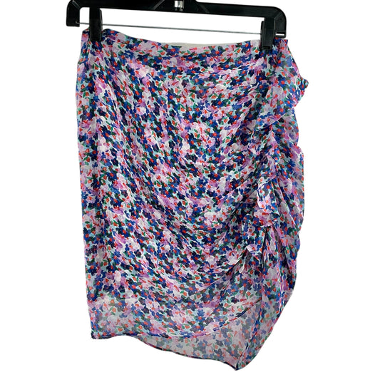 Veronica Beard Spencer Floral Silk Ruffle Mini Skirt