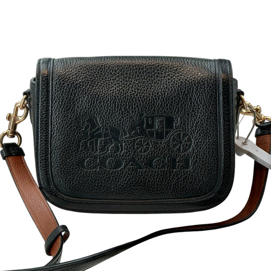 COACH C4058 Embossed Leather Horse & Carriage Saddle Crossbody Bag